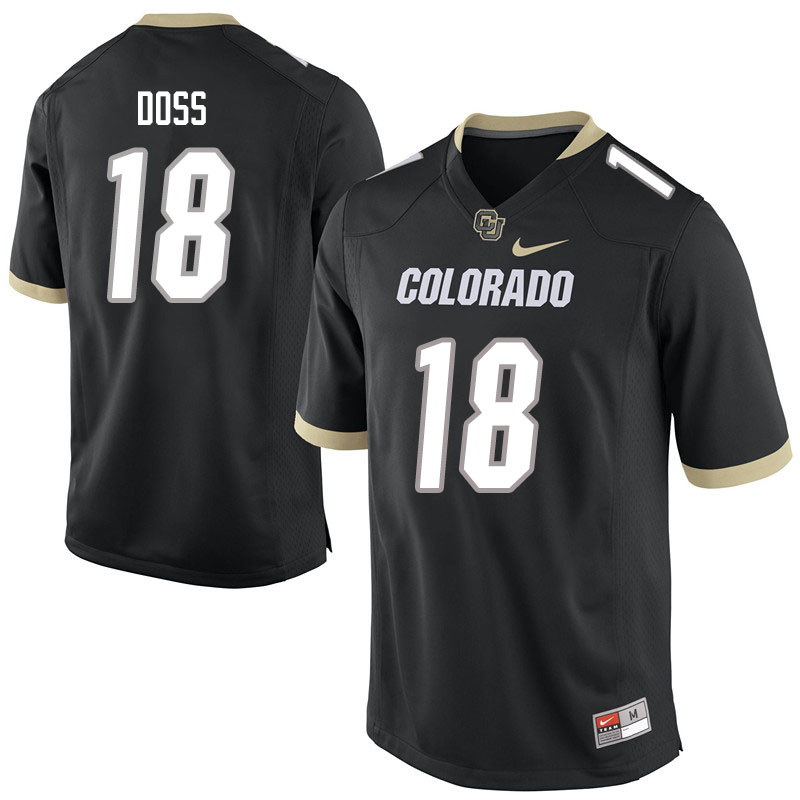 Men #18 Jeremiah Doss Colorado Buffaloes College Football Jerseys Sale-Black